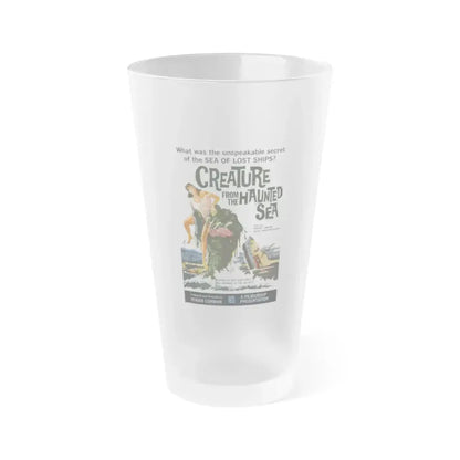 CREATURE FROM THE HAUNTED SEA 1961 Movie Poster - Frosted Pint Glass 16oz 16oz Frosted - Go Mug Yourself
