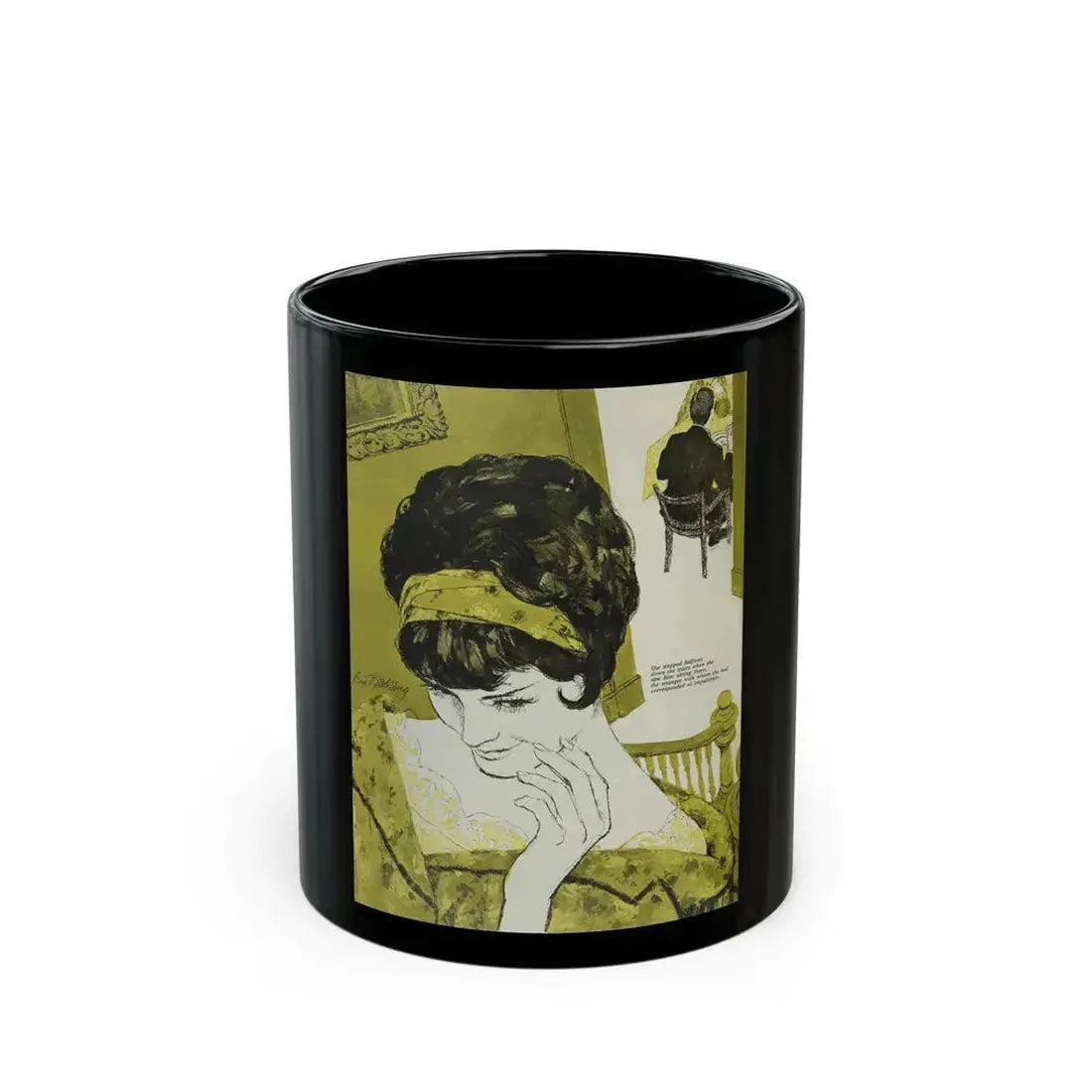 Creature of Impulse, Woman's Day, July 1961 - Black Coffee Mug 11oz - Go Mug Yourself