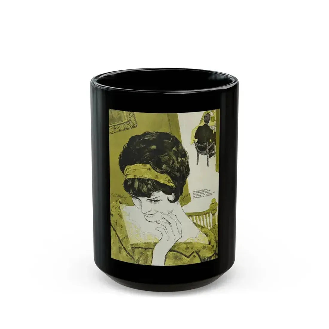 Creature of Impulse, Woman's Day, July 1961 - Black Coffee Mug 15oz - Go Mug Yourself