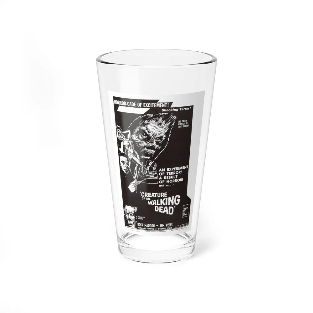 CREATURE OF THE WALKING DEAD 1965 Movie Poster - Pint Glass 16oz-16oz-Go Mug Yourself