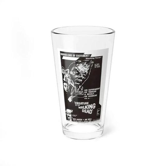 CREATURE OF THE WALKING DEAD 1965 Movie Poster - Pint Glass 16oz 16oz - Go Mug Yourself