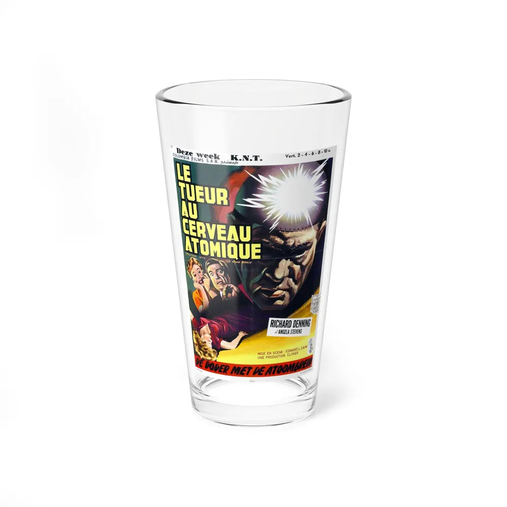 CREATURE WITH THE ATOM BRAIN (BELGIAN) 1955 Movie Poster - Pint Glass 16oz-16oz-Go Mug Yourself