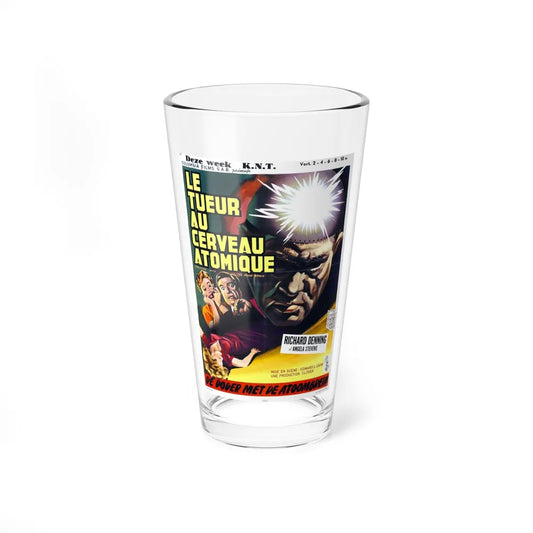 CREATURE WITH THE ATOM BRAIN (BELGIAN) 1955 Movie Poster - Pint Glass 16oz-16oz-Go Mug Yourself