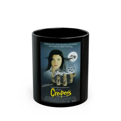 CREEPERS (PHENOMENA) 1985 Movie Poster - Black Coffee Mug 11oz - Go Mug Yourself