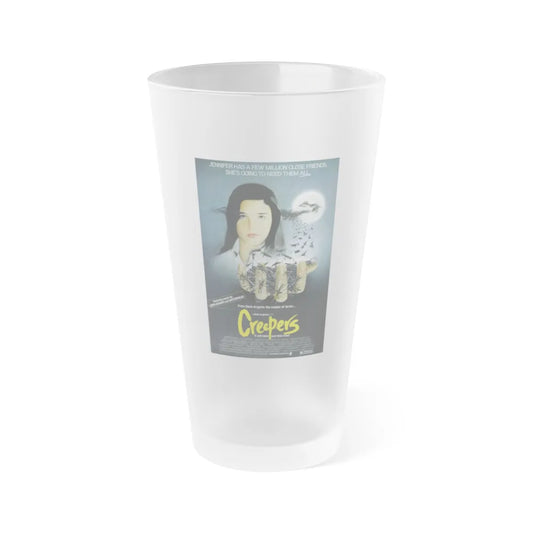 CREEPERS (PHENOMENA) 1985 Movie Poster - Frosted Pint Glass 16oz-16oz-Frosted-Go Mug Yourself