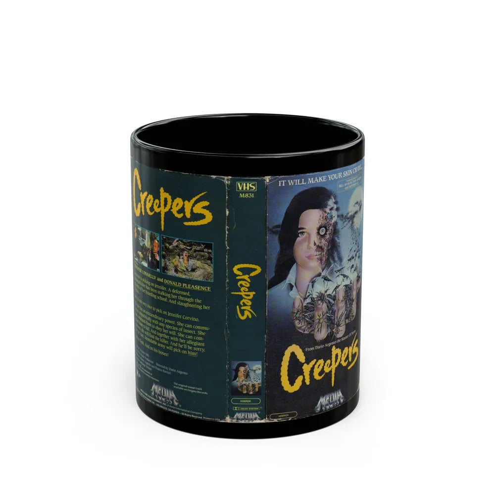 CREEPERS (VHS COVER) - Black Coffee Mug-11oz-Go Mug Yourself