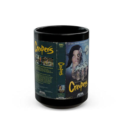 CREEPERS (VHS COVER) - Black Coffee Mug-15oz-Go Mug Yourself