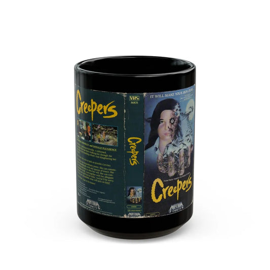 CREEPERS (VHS COVER) - Black Coffee Mug-15oz-Go Mug Yourself