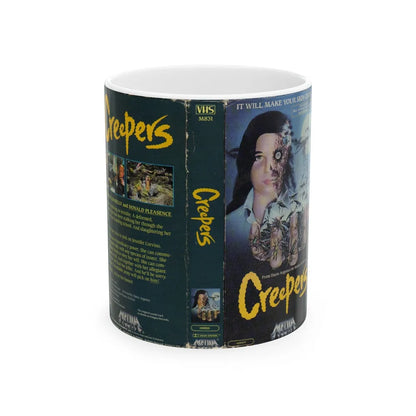 CREEPERS (VHS COVER) - White Coffee Mug-11oz-Go Mug Yourself