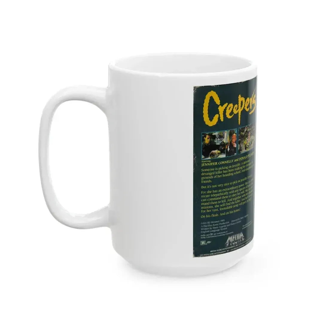 CREEPERS (VHS COVER) - White Coffee Mug - Go Mug Yourself