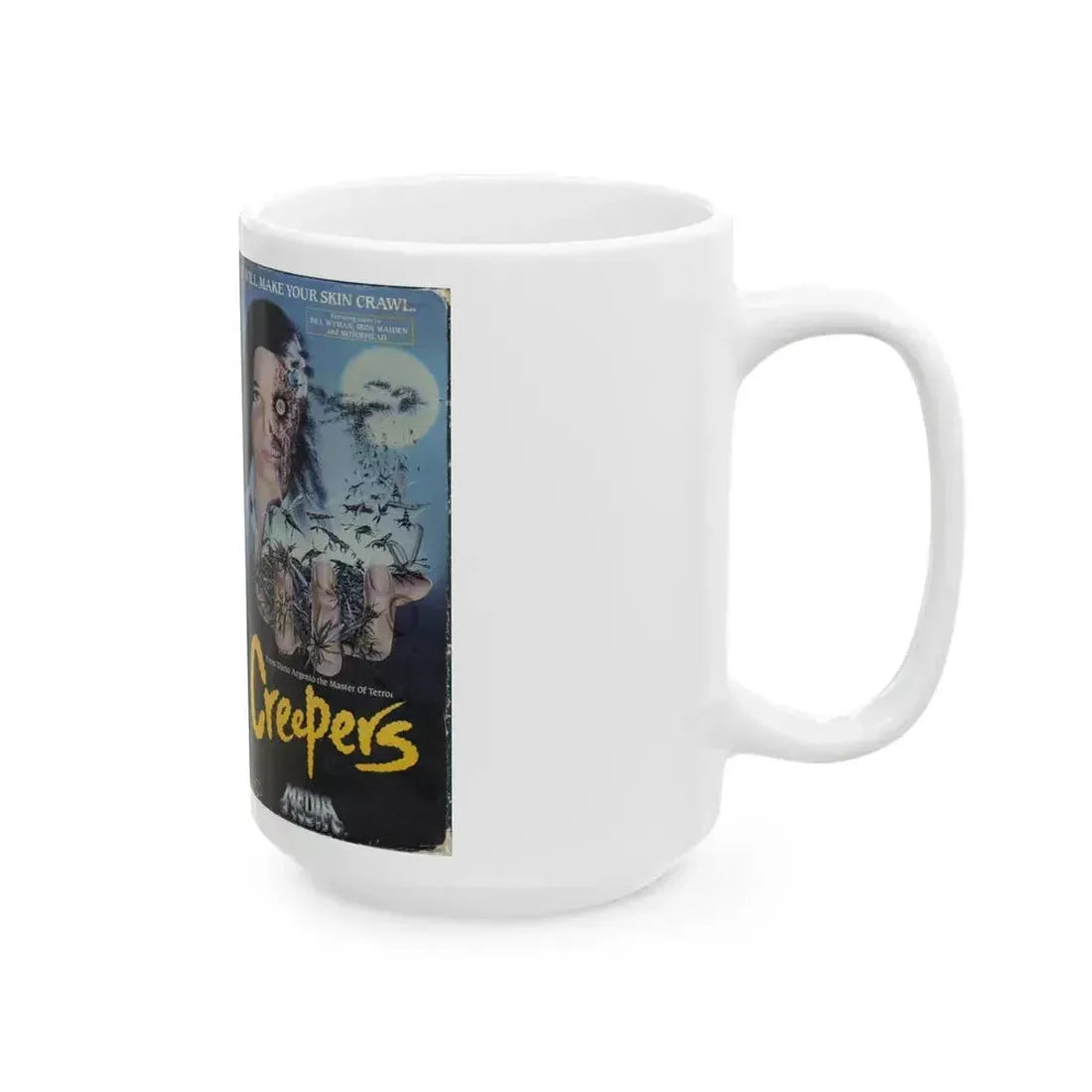 CREEPERS (VHS COVER) - White Coffee Mug - Go Mug Yourself