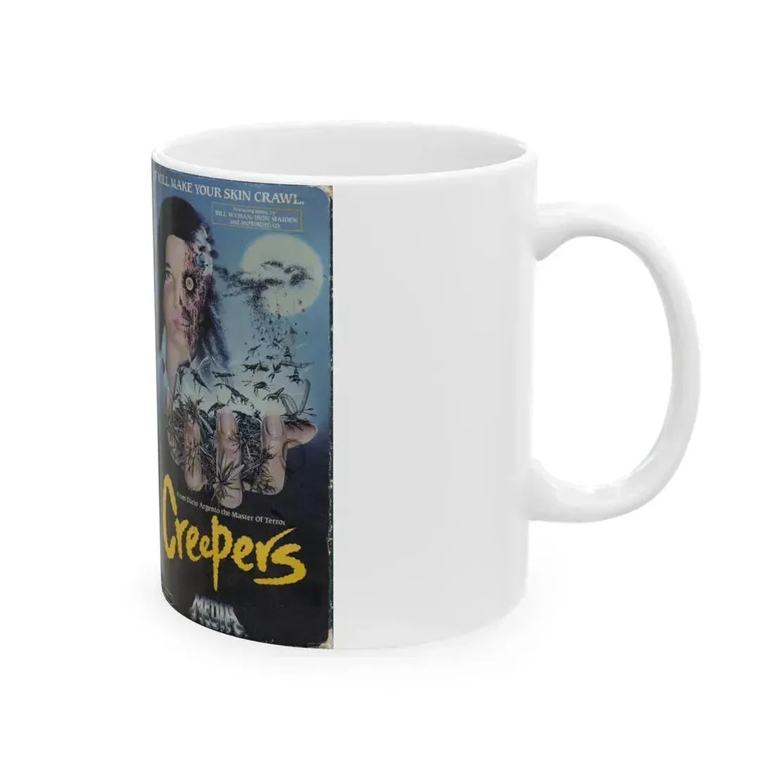 CREEPERS (VHS COVER) - White Coffee Mug - Go Mug Yourself