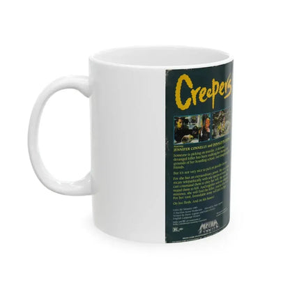 CREEPERS (VHS COVER) - White Coffee Mug - Go Mug Yourself