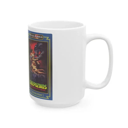 CREEPOZOIDS CULT VIDEO (VHS COVER) - White Coffee Mug - Go Mug Yourself