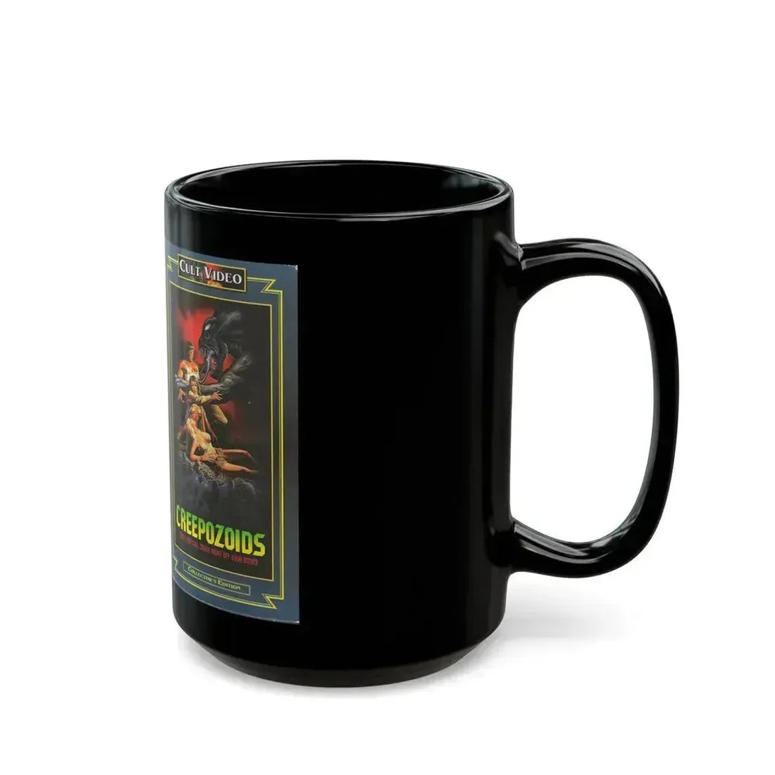 CREEPOZOIDS VERSION2 (VHS COVER) - Black Coffee Mug - Go Mug Yourself