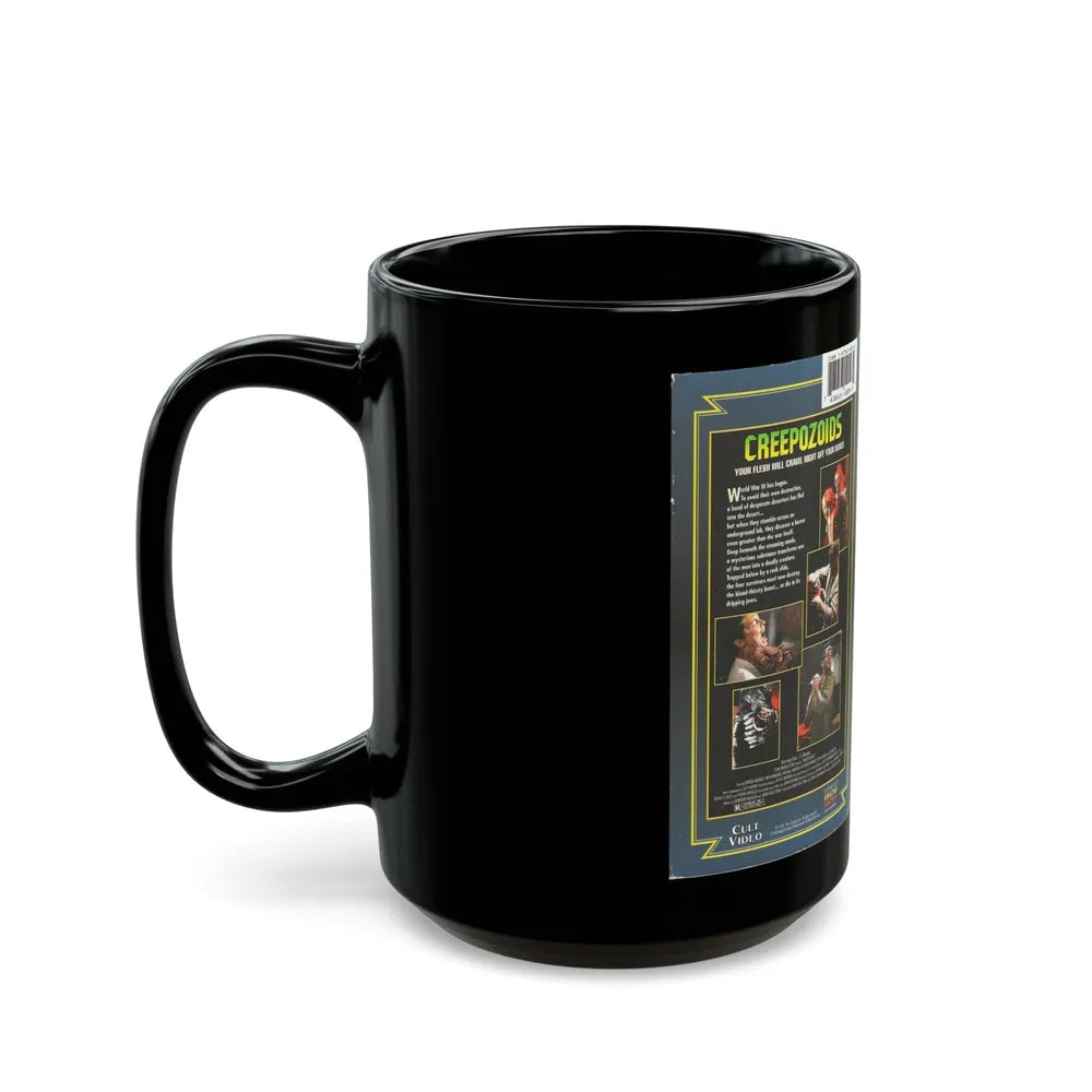 CREEPOZOIDS VERSION2 (VHS COVER) - Black Coffee Mug-Go Mug Yourself