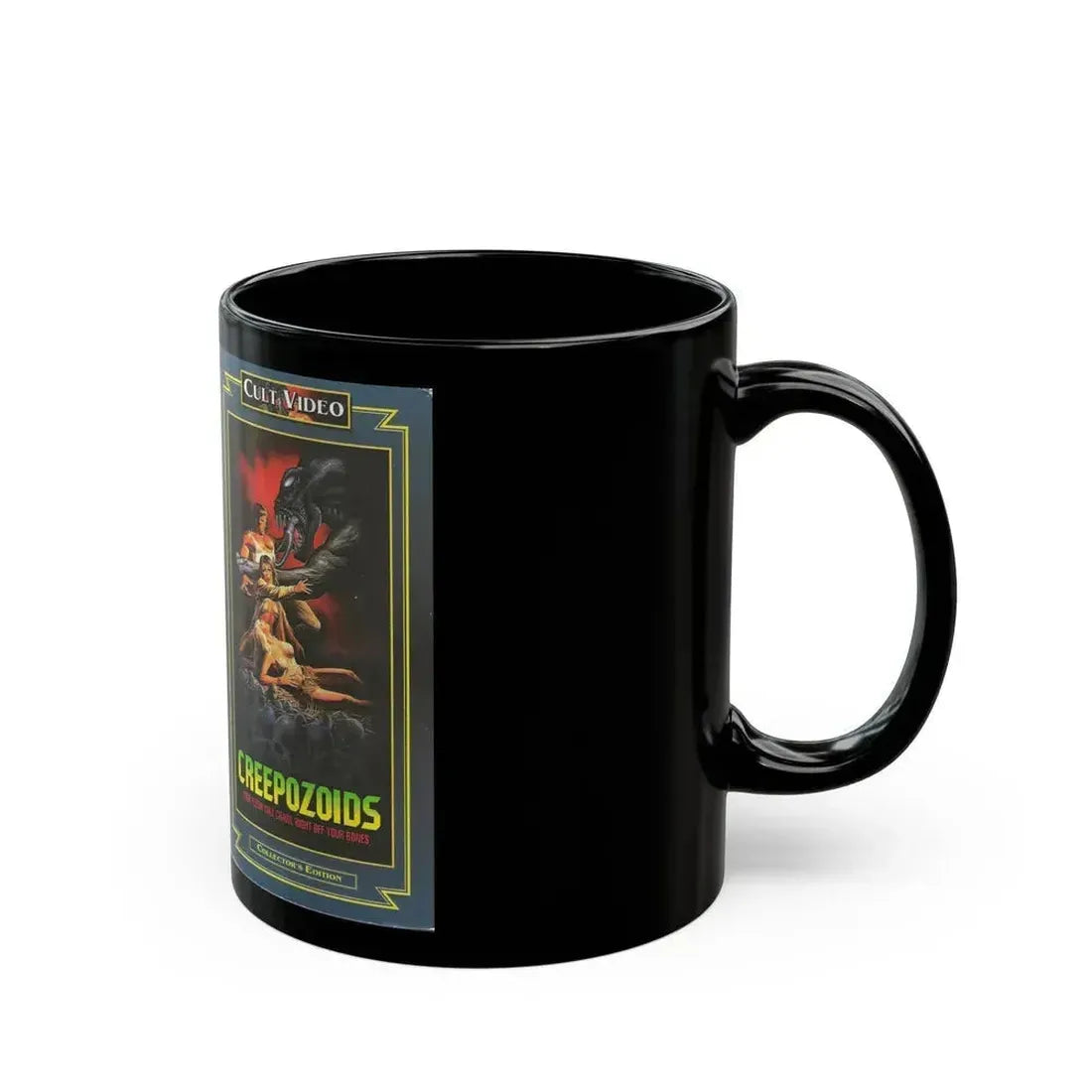 CREEPOZOIDS VERSION2 (VHS COVER) - Black Coffee Mug - Go Mug Yourself