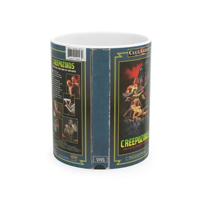 CREEPOZOIDS VERSION2 (VHS COVER) - White Coffee Mug 11oz - Go Mug Yourself
