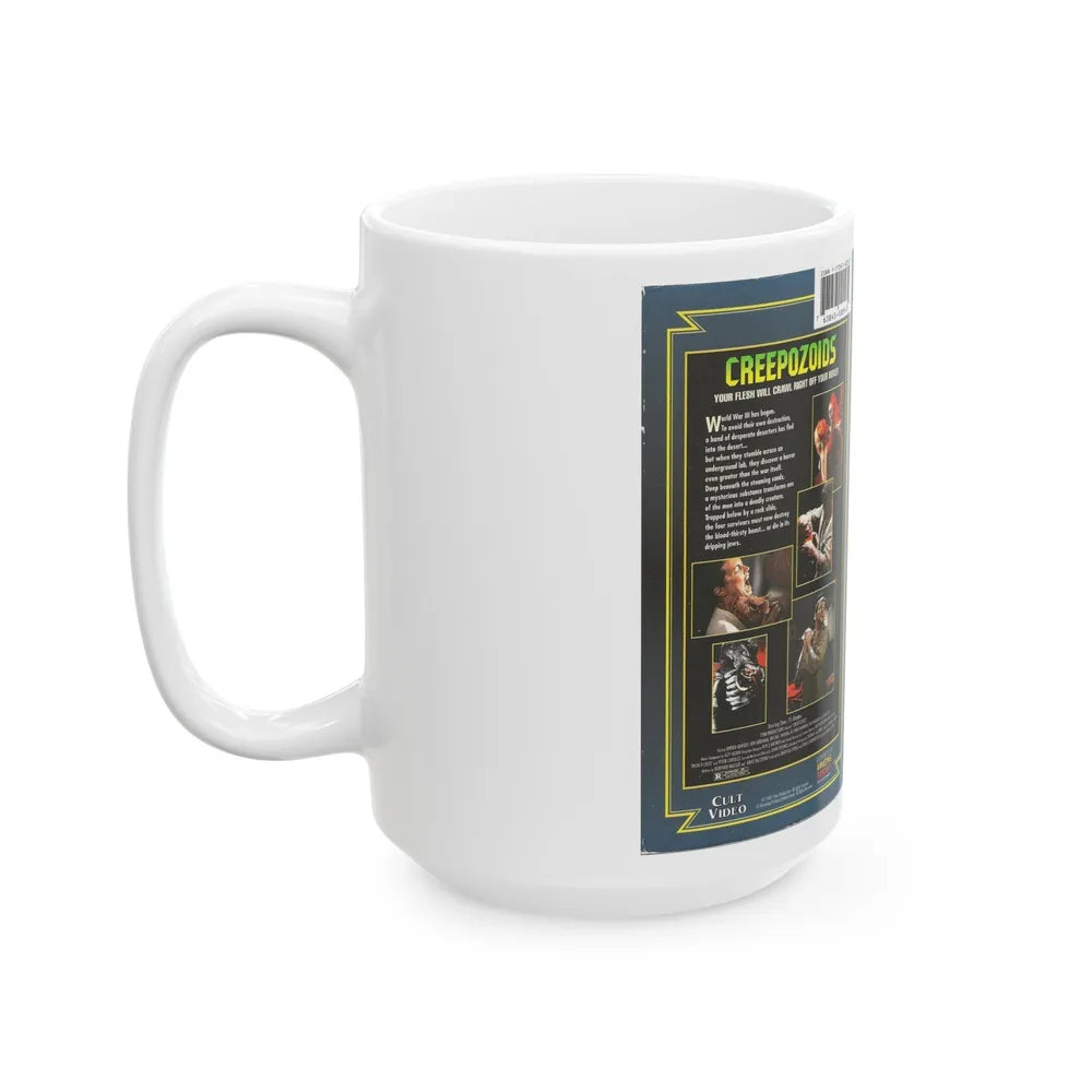 CREEPOZOIDS VERSION2 (VHS COVER) - White Coffee Mug-Go Mug Yourself