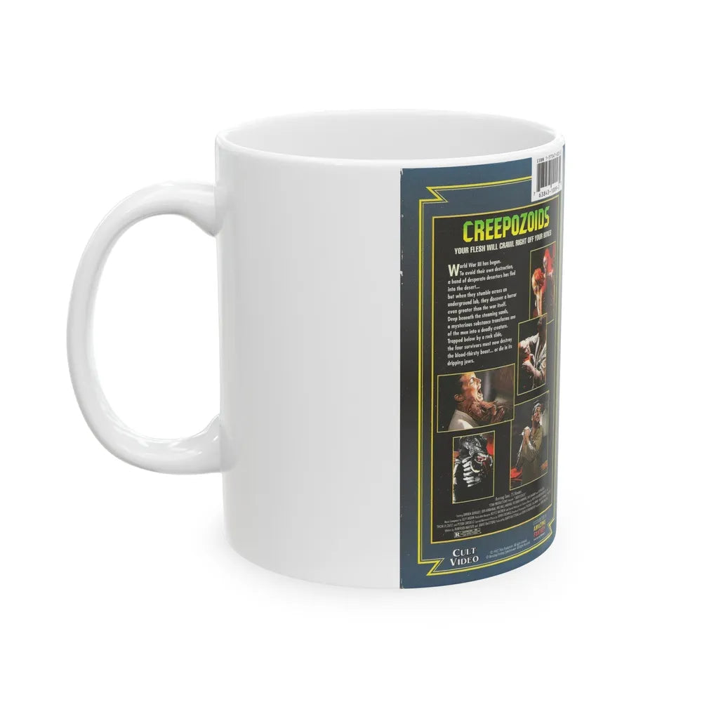 CREEPOZOIDS VERSION2 (VHS COVER) - White Coffee Mug-Go Mug Yourself