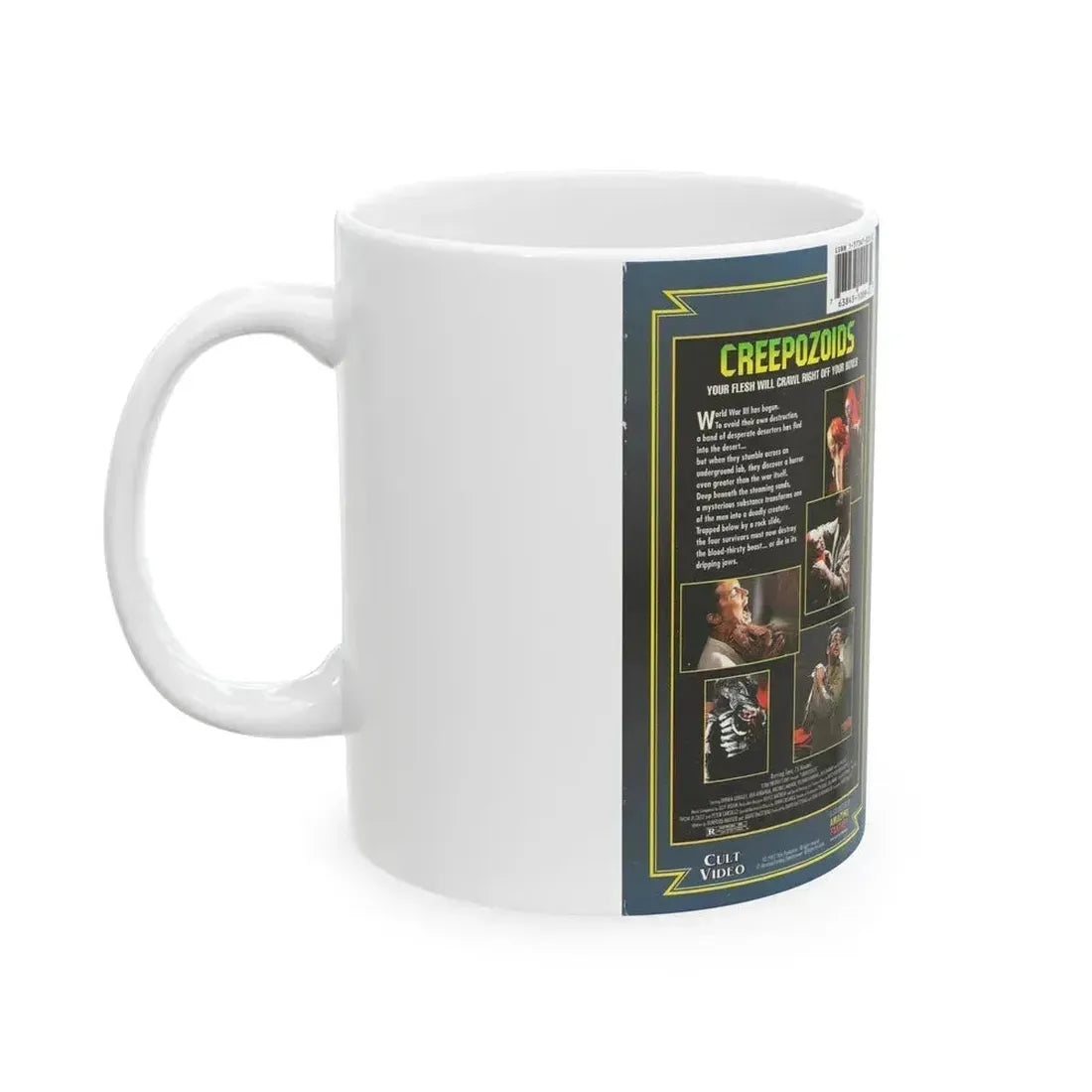 CREEPOZOIDS VERSION2 (VHS COVER) - White Coffee Mug - Go Mug Yourself