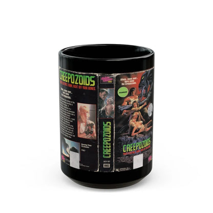 CREEPOZOIDS (VHS COVER) - Black Coffee Mug-15oz-Go Mug Yourself