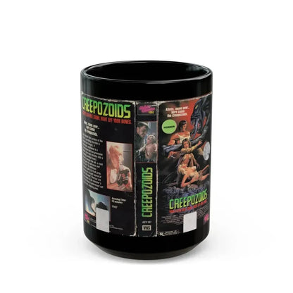 CREEPOZOIDS (VHS COVER) - Black Coffee Mug 15oz - Go Mug Yourself
