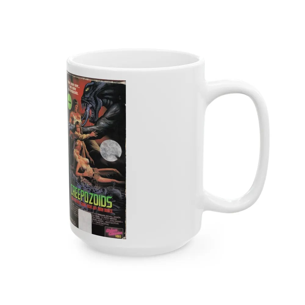 CREEPOZOIDS (VHS COVER) - White Coffee Mug-Go Mug Yourself