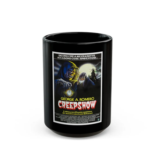 CREEPSHOW (ITALIAN) 1982 Movie Poster - Black Coffee Mug-15oz-Go Mug Yourself