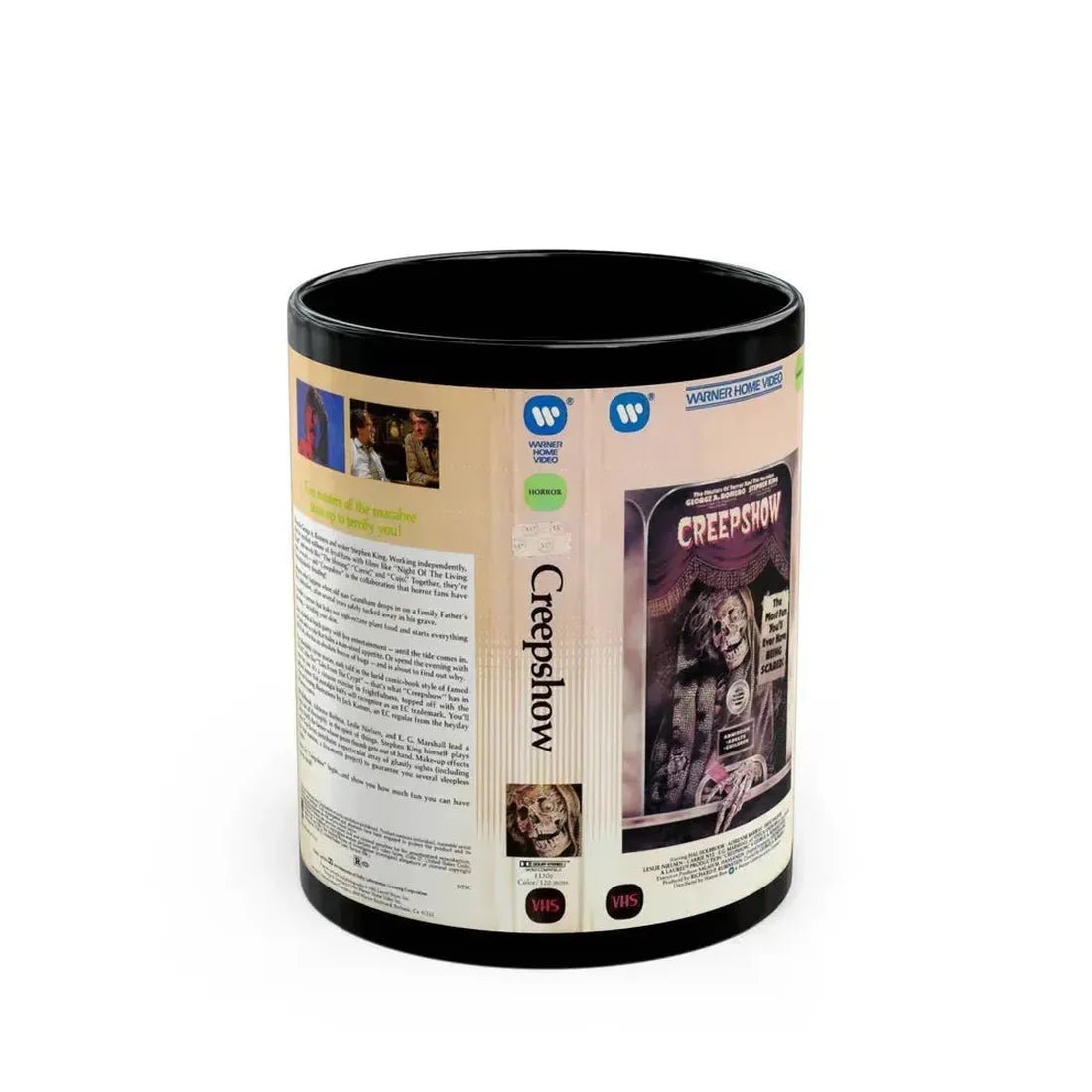 CREEPSHOW (VHS COVER) - Black Coffee Mug 11oz - Go Mug Yourself