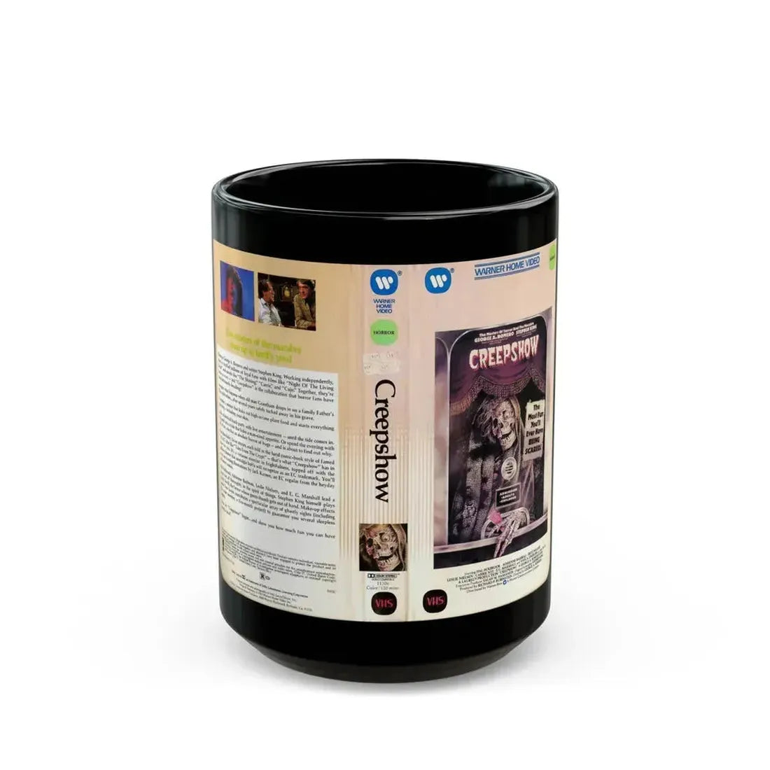 CREEPSHOW (VHS COVER) - Black Coffee Mug 15oz - Go Mug Yourself