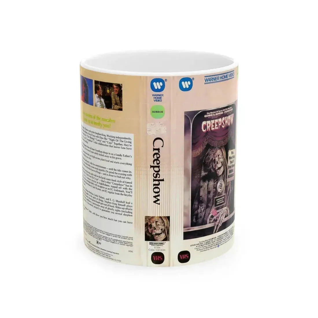 CREEPSHOW (VHS COVER) - White Coffee Mug 11oz - Go Mug Yourself