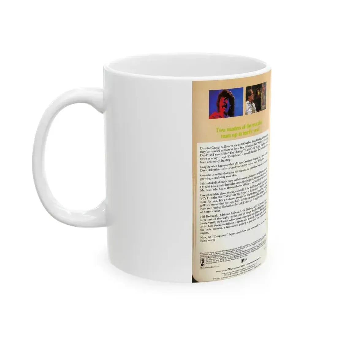 CREEPSHOW (VHS COVER) - White Coffee Mug - Go Mug Yourself