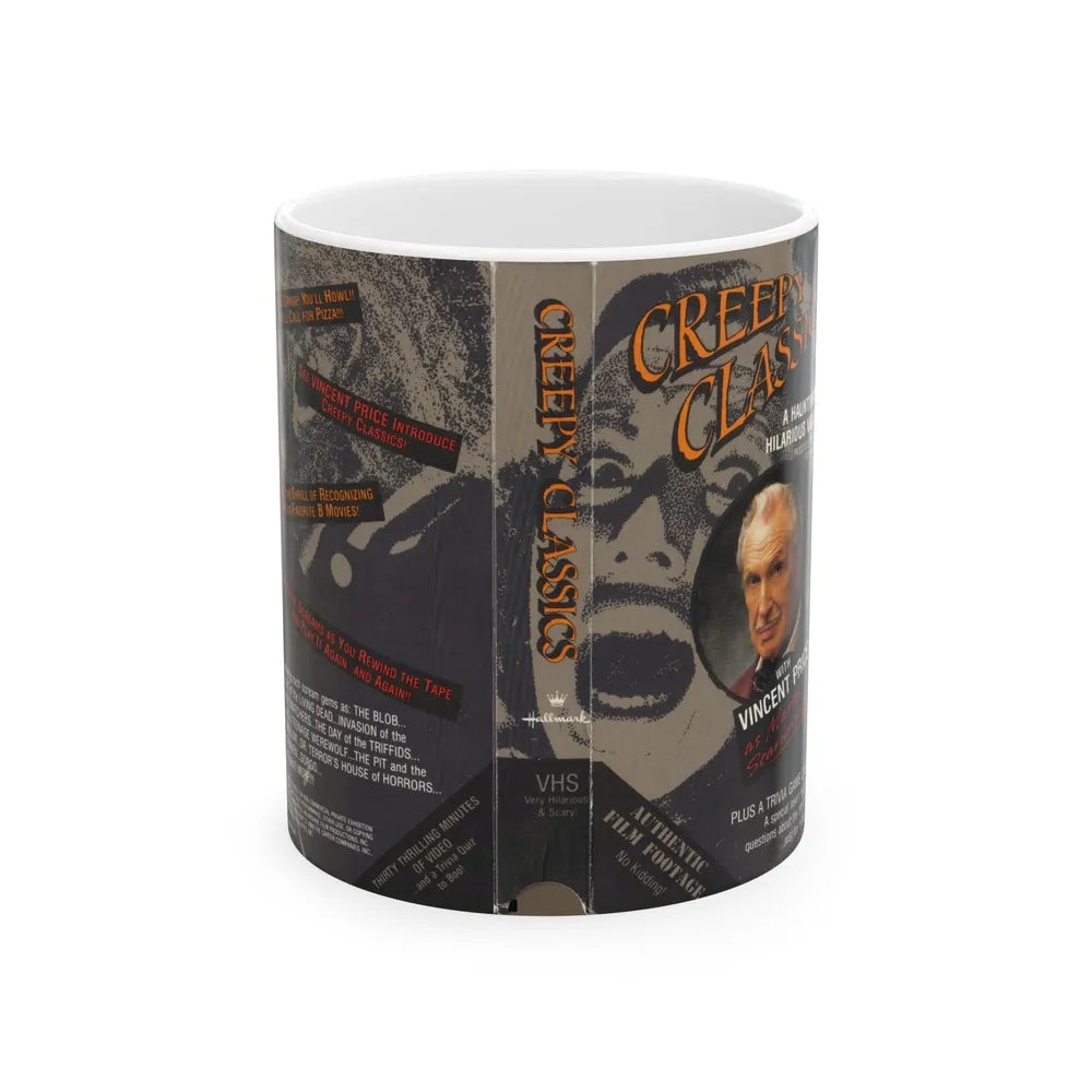 CREEPY CLASSICS WITH VINENT PRICE (VHS COVER) - White Coffee Mug-11oz-Go Mug Yourself