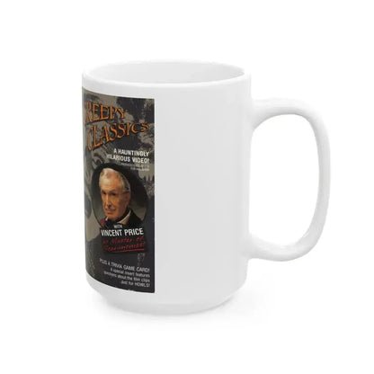 CREEPY CLASSICS WITH VINENT PRICE (VHS COVER) - White Coffee Mug - Go Mug Yourself
