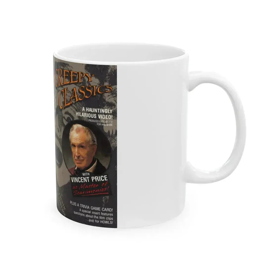CREEPY CLASSICS WITH VINENT PRICE (VHS COVER) - White Coffee Mug - Go Mug Yourself