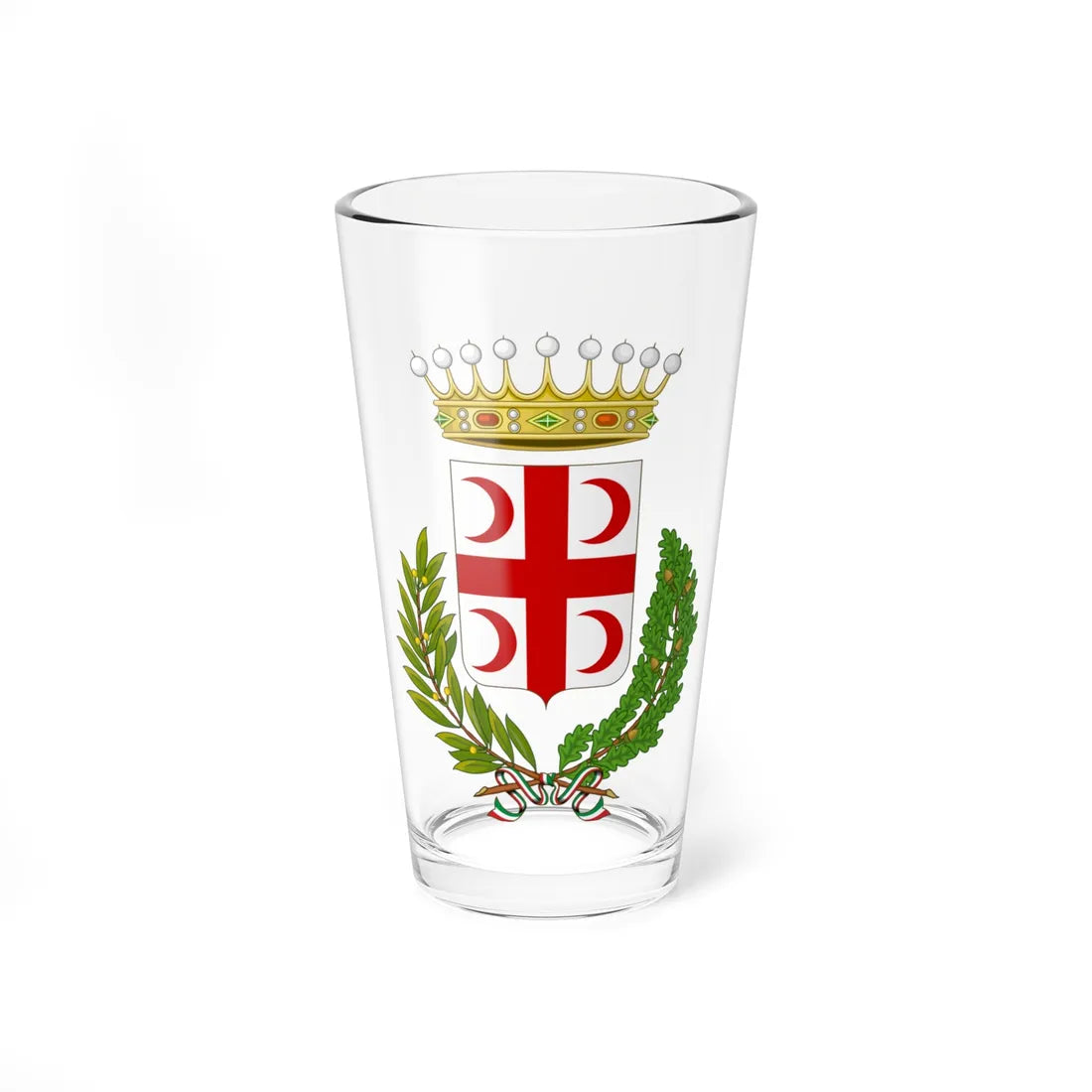 Crescentino-Stemma (Italy) (Coat of Arms) Pint Glass 16oz 16oz - Go Mug Yourself