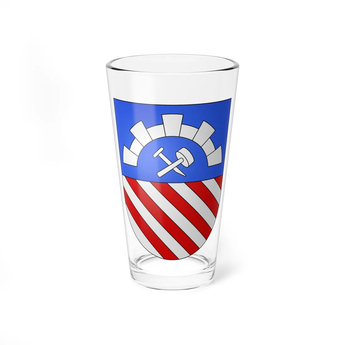 Cresciano-coat of arms (Switzerland) (Coat of Arms) Pint Glass 16oz 16oz - Go Mug Yourself