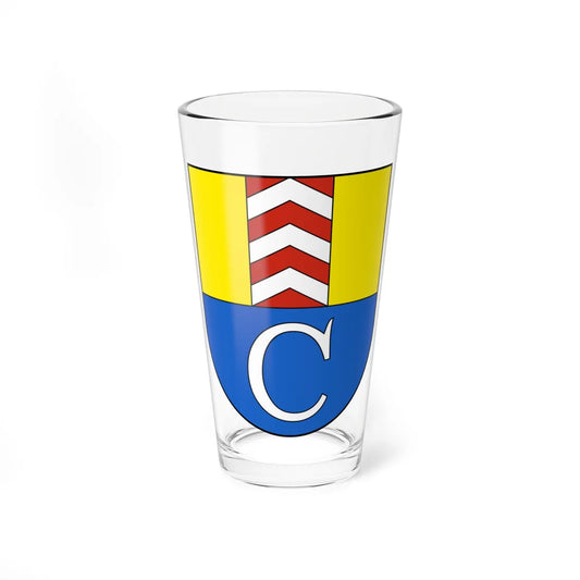 Cressier NE-blazon (Switzerland) (Coat of Arms) Pint Glass 16oz 16oz - Go Mug Yourself