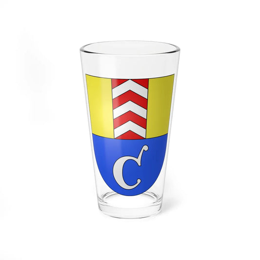 Cressier NE-coat of arms (Switzerland) (Coat of Arms) Pint Glass 16oz 16oz - Go Mug Yourself