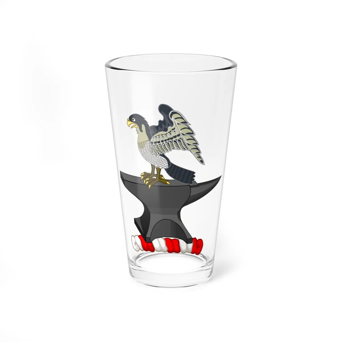 Crest of Rutherford B. Hayes (United States) (Coat of Arms) Pint Glass 16oz 16oz - Go Mug Yourself