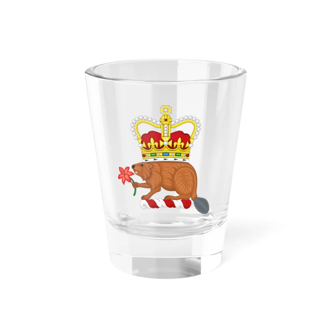 Crest of Saskatchewan (Canada) (Coat of Arms) Shot Glass 1.5oz 1.5oz - Go Mug Yourself