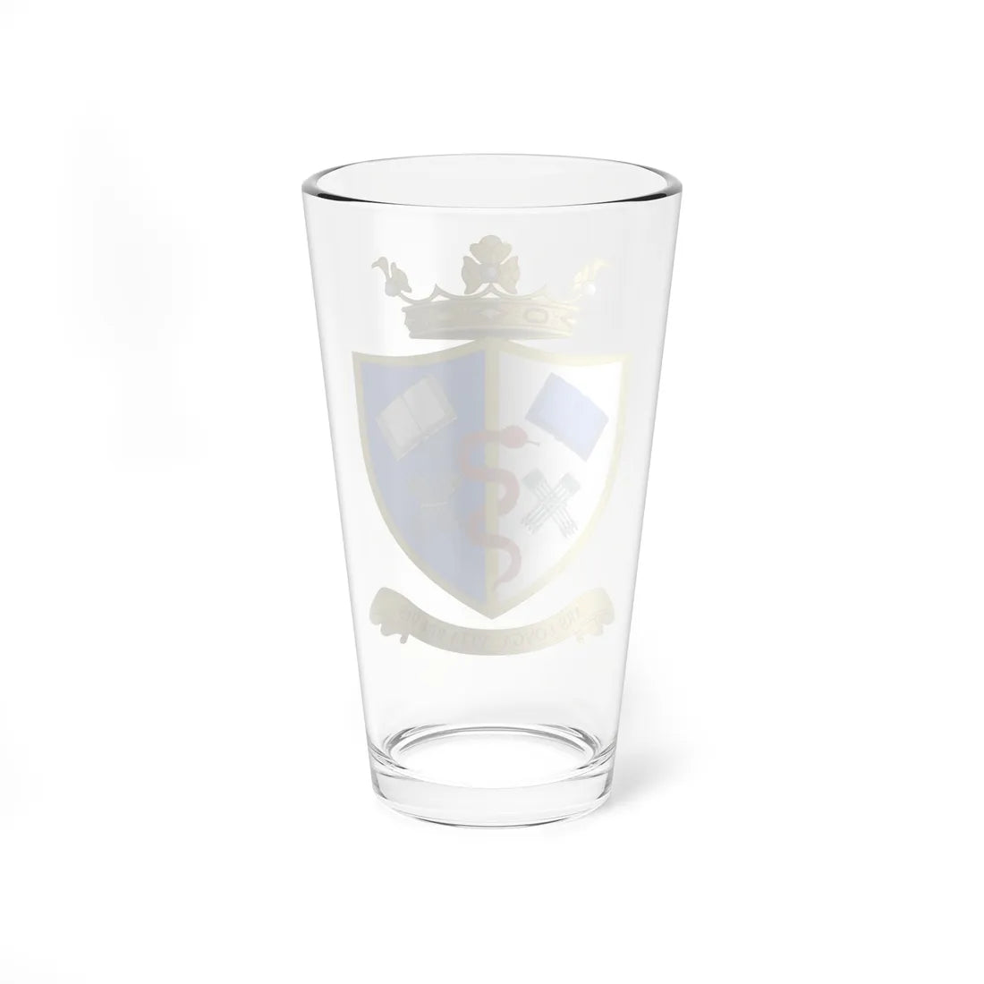 Crest of Sheffield Medical School (United Kingdom) (Coat of Arms) Pint Glass 16oz - Go Mug Yourself