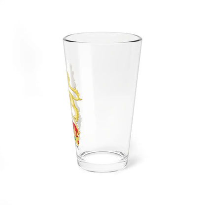 Crest of the Coat of Arms of the United Kingdom (United Kingdom) (Coat of Arms) Pint Glass 16oz - Go Mug Yourself