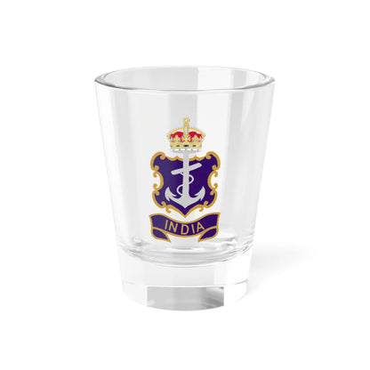 Crest of the Royal Indian Navy 1947 (India) (Coat of Arms) Shot Glass 1.5oz 1.5oz - Go Mug Yourself