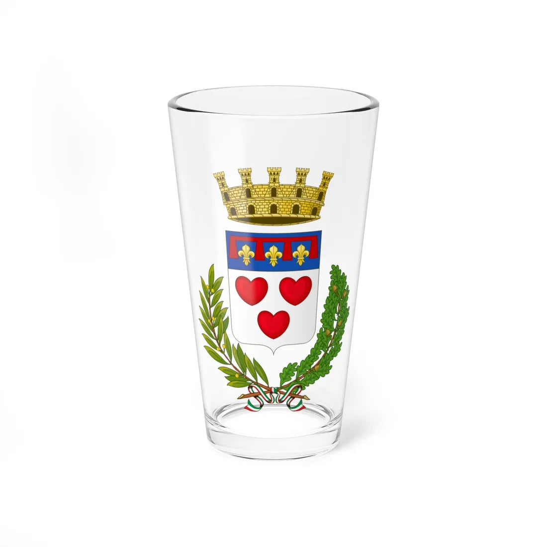 Crevalcore-Stemma (Italy) (Coat of Arms) Pint Glass 16oz 16oz - Go Mug Yourself