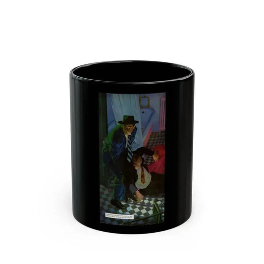 Crime at Midnight, 1955 - Black Coffee Mug 11oz - Go Mug Yourself