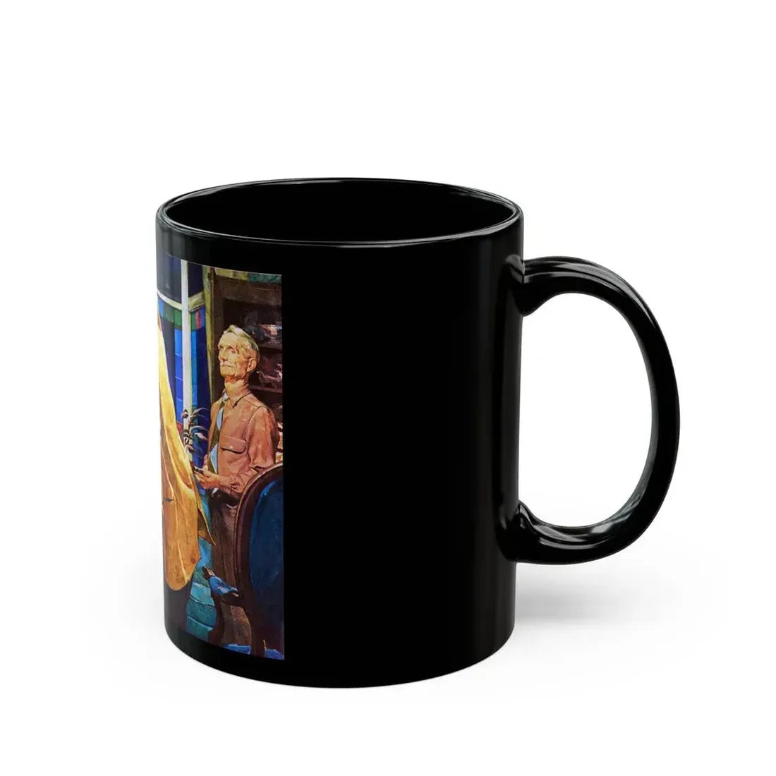 Crime Fiction in Saturday Evening Post - Black Coffee Mug - Go Mug Yourself