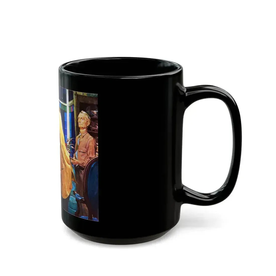 Crime Fiction in Saturday Evening Post - Black Coffee Mug - Go Mug Yourself