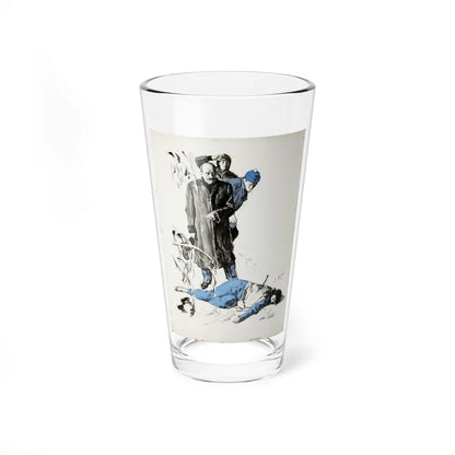 Crime Illustration - Pint Glass 16oz-16oz-Go Mug Yourself